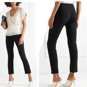 Jason Wu Embellished Stretch-woven Straight-leg Black Women’s Pants Size 10